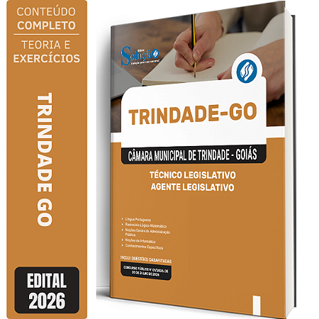 Apostila Câmara de Trindade GO 2026 Técnico Legislativo - Agente Legislativo