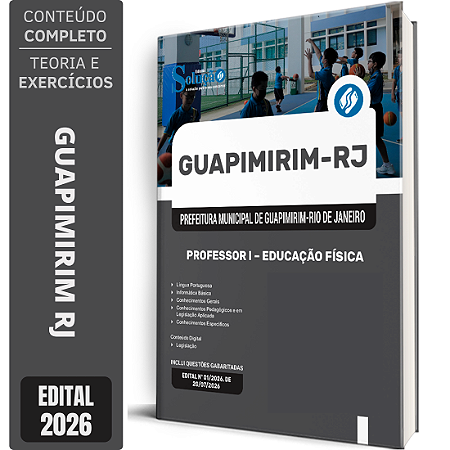 Apostila Prefeitura de Guapimirim RJ 2026 Professor 1 - Educação Física