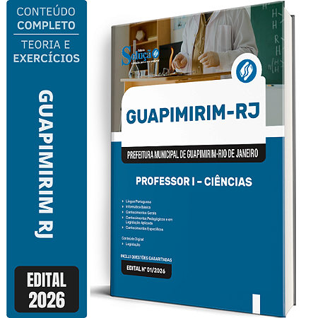 Apostila Prefeitura de Guapimirim RJ 2026 Professor 1 - Ciências