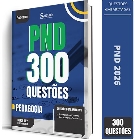Caderno de Questões PND Pedagogia - 300 Questões