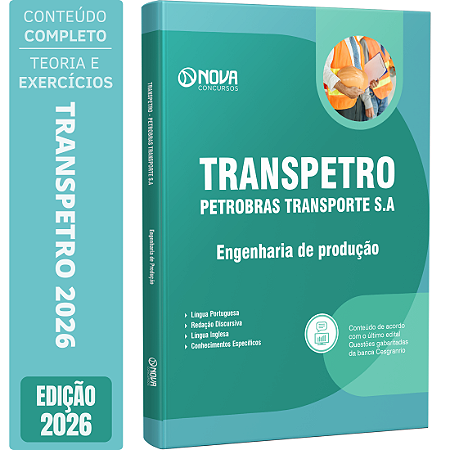 Apostila Transpetro 2026 Profissional Transpetro de Nível Superior - Júnior - Engenharia de Produção