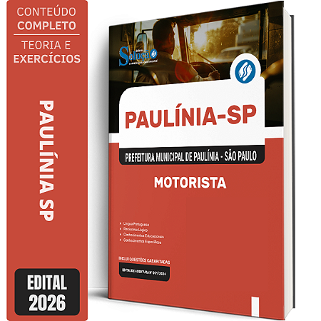 Apostila Prefeitura de Paulínia SP 2026 - Motorista