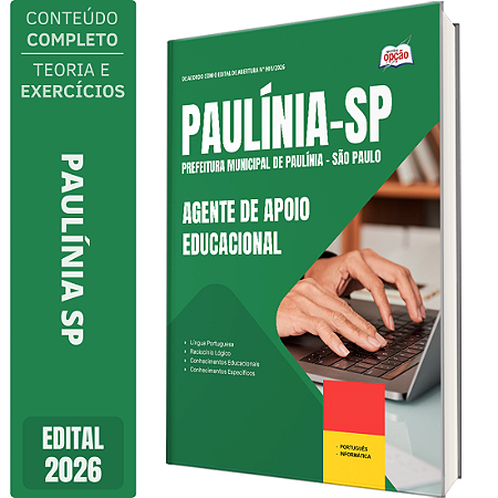 Apostila Prefeitura de Paulínia SP 2026 - Agente de Apoio Educacional