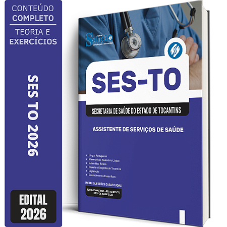 Apostila SES TO 2026 - Assistente de Serviços de Saúde