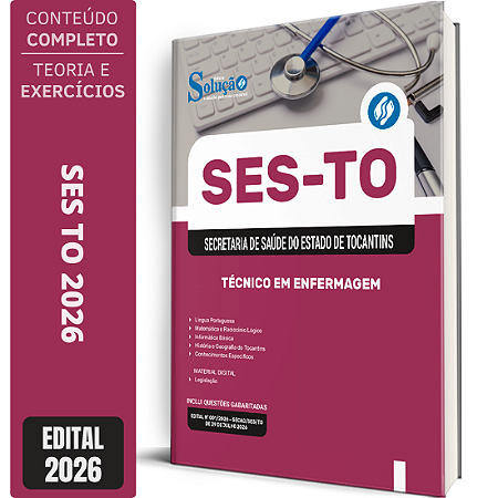Apostila SES TO 2026 - Técnico em Enfermagem