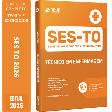 Apostila SES TO 2026 - Técnico Enfermagem (técnico)