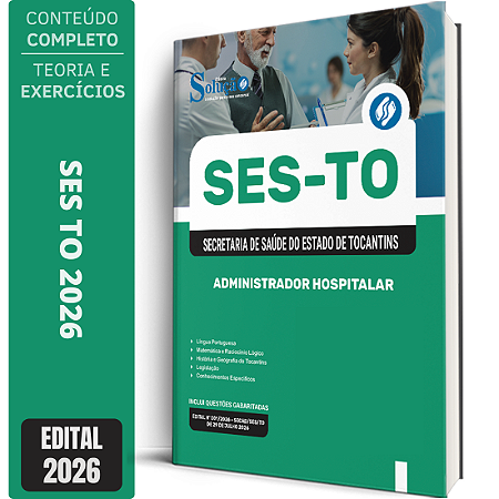 Apostila SES TO 2026 - Administrador Hospitalar