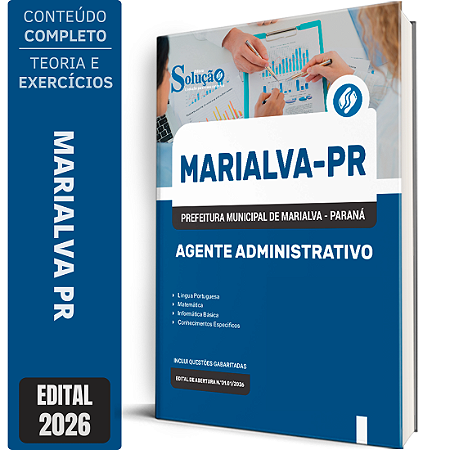 Apostila Prefeitura de Marialva PR 2026 - Agente Administrativo