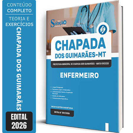 Apostila Prefeitura de Chapada dos Guimarães MT 2026 - Enfermeiro