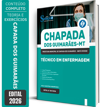 Apostila Prefeitura de Chapada dos Guimarães MT 2026 - Técnico em Enfermagem