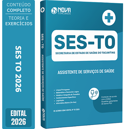 Apostila SES TO 2026 - Assistente de Serviços de Saúde
