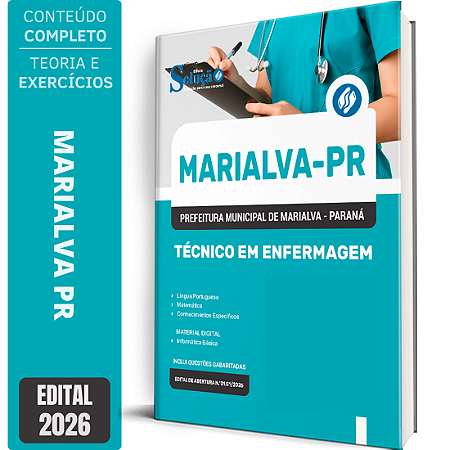 Apostila Prefeitura de Marialva PR 2026 - Técnico em Enfermagem