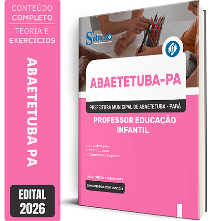 Apostila Prefeitura de Abaetetuba PA 2026 - Professor Educação Infantil