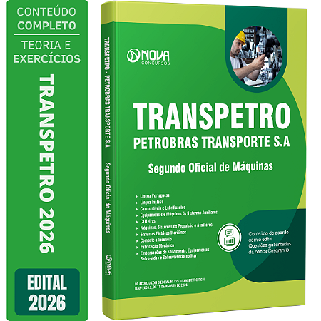 Apostila Transpetro 2026 - Segundo Oficial de Máquinas (2OM)