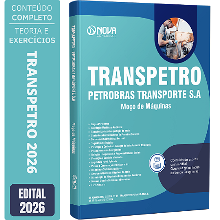 Apostila Transpetro 2026 - Moço de Máquinas (MOM)