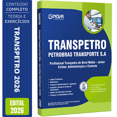Apostila Transpetro 2026 - Administração e Controle