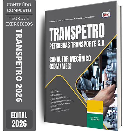 Apostila Transpetro 2026 - Condutor Mecânico (CDM/MEC)