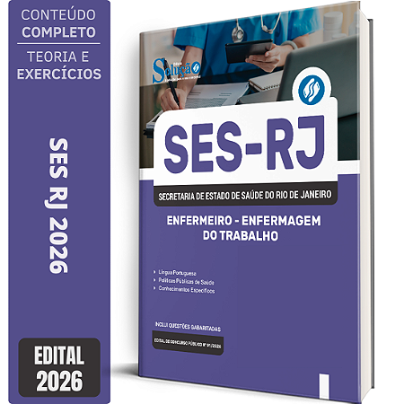 Apostila SES RJ 2026 Enfermeiro - Enfermagem do Trabalho