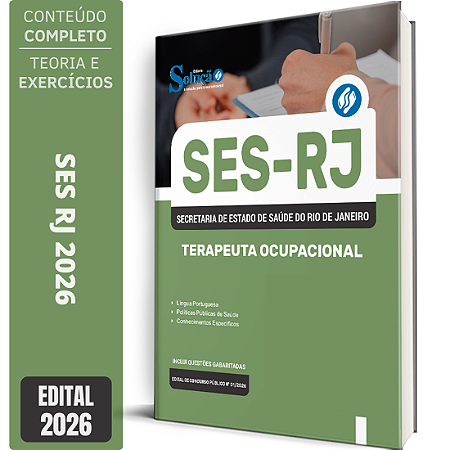 Apostila SES RJ 2026 - Terapeuta Ocupacional