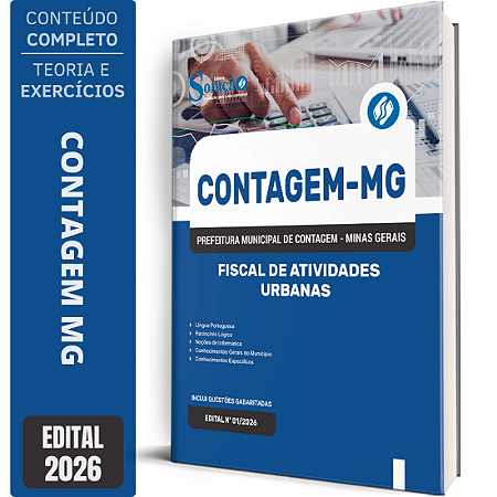 Apostila Prefeitura de Contagem MG 2026 - Fiscal de Atividades Urbanas