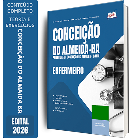 Apostila Prefeitura de Conceição do Almeida BA 2026 - Enfermeiro