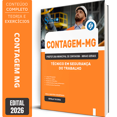 Apostila Prefeitura de Contagem MG 2026 - Técnico em Segurança do Trabalho