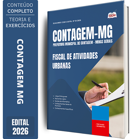 Apostila Prefeitura de Contagem MG 2026 - Fiscal de Atividades Urbanas