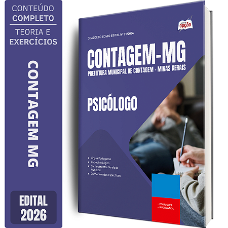 Apostila Prefeitura de Contagem MG 2026 - Psicólogo