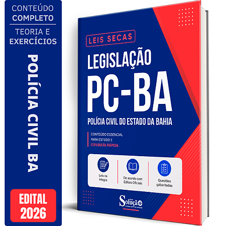 Apostila Leis Secas PC BA - Legislação