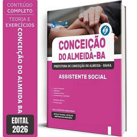 Apostila Prefeitura de Conceição do Almeida BA 2026 - Assistente Social