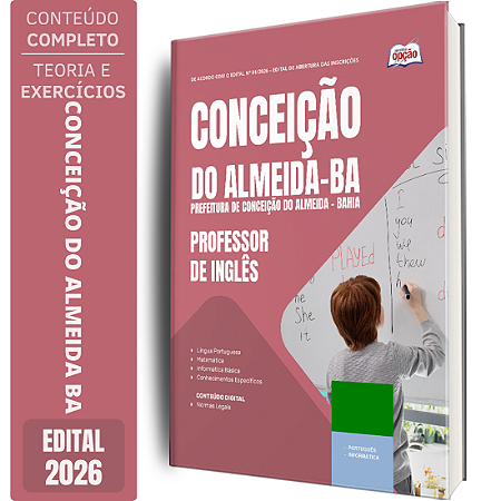 Apostila Prefeitura de Conceição do Almeida BA 2026 - Professor de Inglês