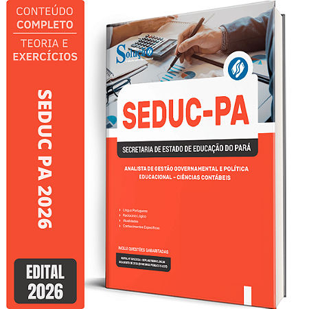 Apostila SEDUC PA 2026 Analista de Gestão Governamental e Política Educacional - Ciências Contábeis