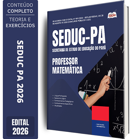 Apostila SEDUC PA 2026 - Professor Matemática