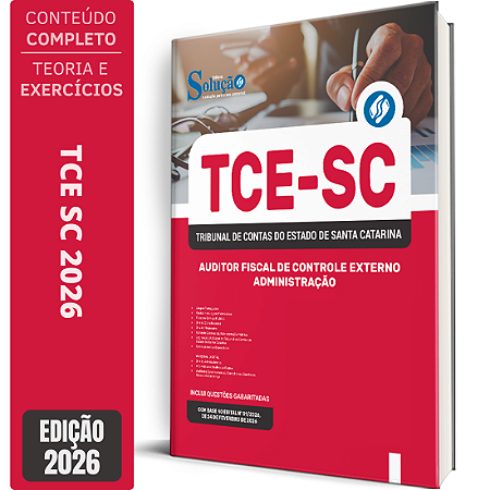 Apostila TCE SC 2026 Auditor Fiscal de Controle Externo - Administração