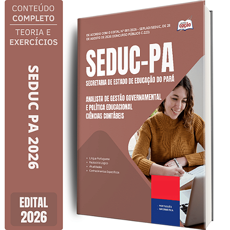 Apostila SEDUC PA 2026 Analista de Gestão Governamental e Política Educacional - Ciências Contábeis