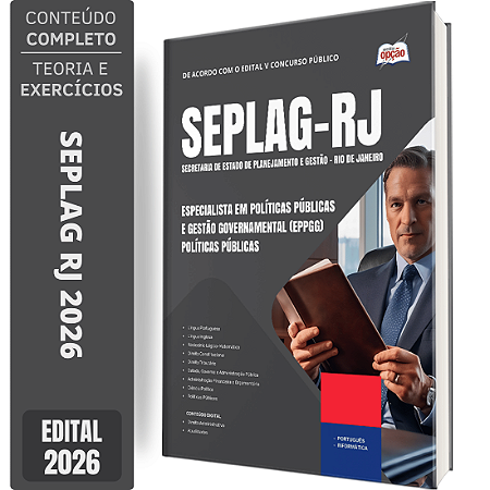 Apostila SEPLAG RJ 2026 Especialista em Políticas Públicas e Gestão Governamental (EPPGG) - Políticas Públicas