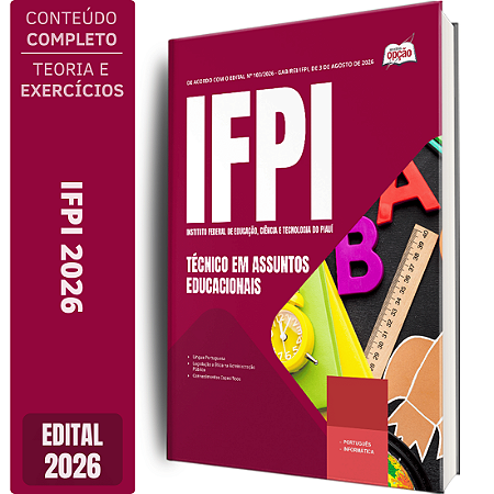 Apostila IFPI 2026 Técnico Administrativo em Educação - Técnico em Assuntos Educacionais
