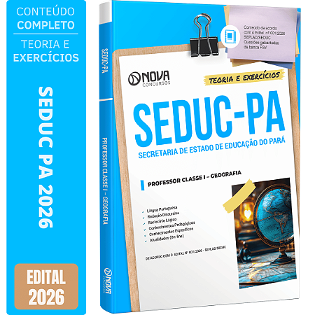 Apostila SEDUC PA 2026 - Professor Geografia