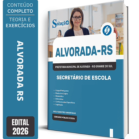 Apostila Prefeitura de Alvorada RS 2026 - Secretário de Escola
