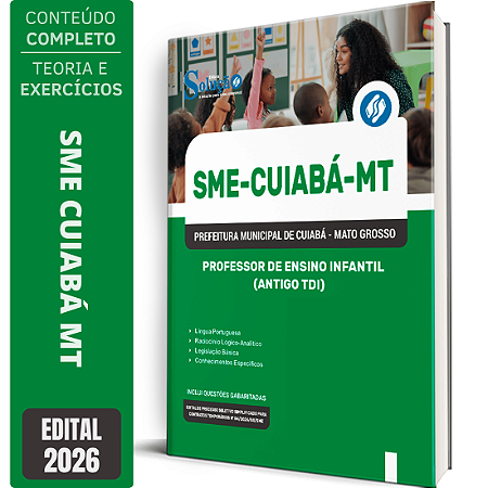 Apostila SME Cuiabá MT 2026 - Professor de Ensino Infantil (Antigo TDI)