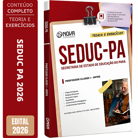 Apostila SEDUC PA 2026 - Professor Artes