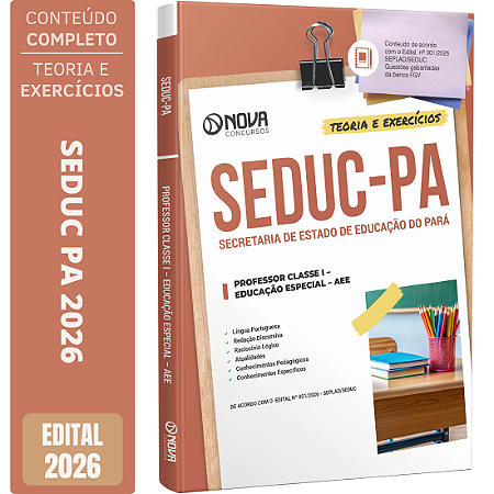 Apostila SEDUC PA 2026 - Professor Educação Especial AEE