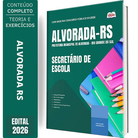 Apostila Prefeitura de Alvorada RS 2026 - Secretário de Escola