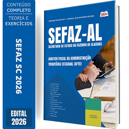 Apostila SEFAZ AL 2026 - Auditor Fiscal da Administração Tributária Estadual (AFTE)