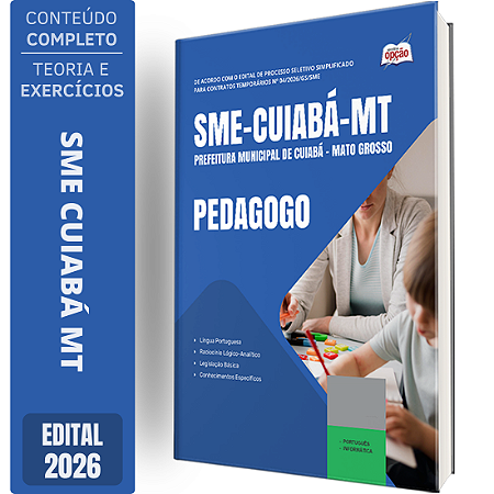Apostila SME Cuiabá MT 2026 - Professor Pedagogo