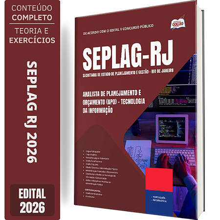 Apostila SEPLAG RJ 2026 Analista de Planejamento e Orçamento (APO) - Tecnologia da Informação