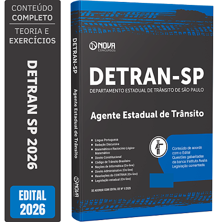 Apostila DETRAN SP 2026 - Agente Estadual de Trânsito