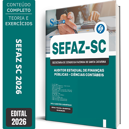 Apostila SEFAZ SC 2026 Auditor Estadual de Finanças Públicas - Ciências Contábeis