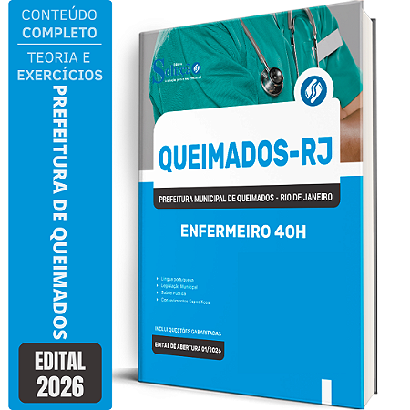 Apostila Prefeitura de Queimados RJ 2026 - Enfermeiro