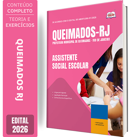 Apostila Prefeitura de Queimados RJ 2026 - Assistente Social Escolar